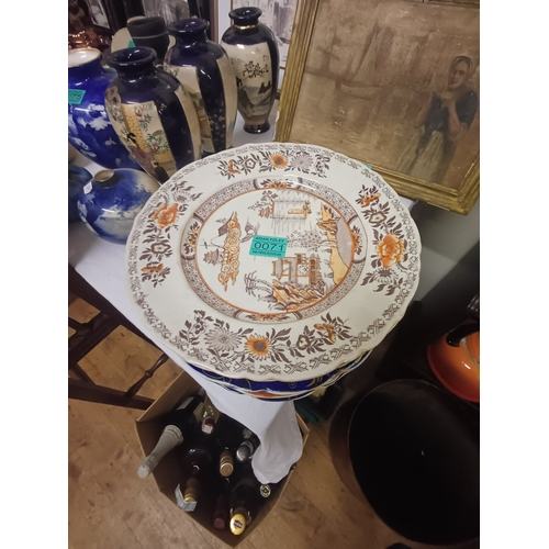 71 - Good collection of Antique Mason's Ironstone Cabinet Plates (8)