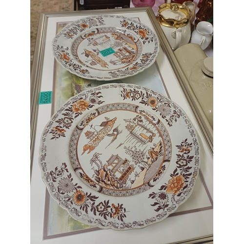 71 - Good collection of Antique Mason's Ironstone Cabinet Plates (8)