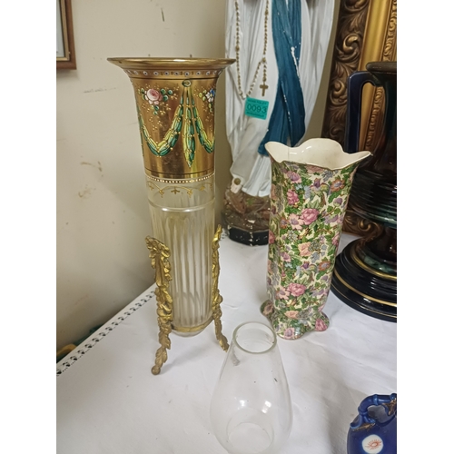 91 - The Nuptials of Paris and Helen Vase together with other Vases