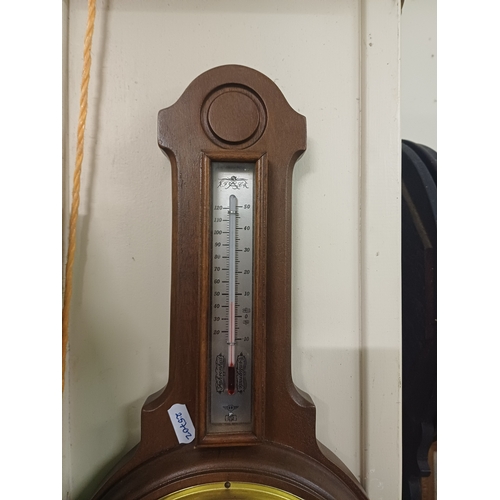 98 - Vintage Mahogany Aneroid Barometer