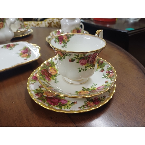 101 - Royal Albert Old Country Rose 21 Piece Tea Set