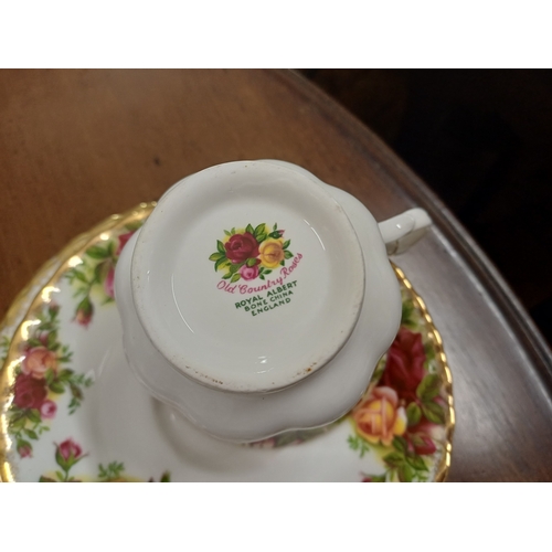 101 - Royal Albert Old Country Rose 21 Piece Tea Set