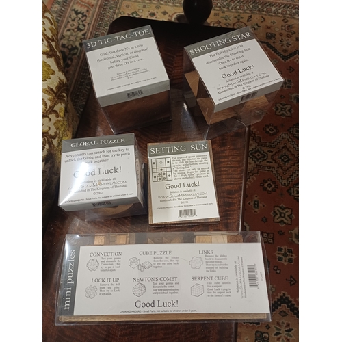 109 - 5 Unopened Wooden Puzzles