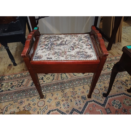 111 - Edwardian Piano Stool