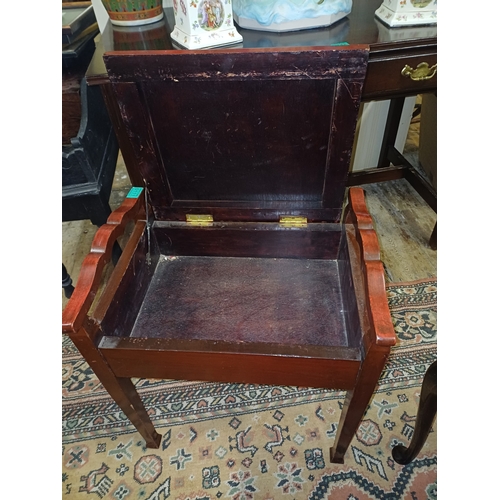 111 - Edwardian Piano Stool