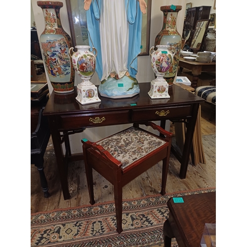 112 - Rosewood Two Drawer Side Table