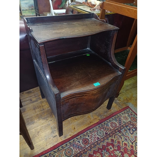 138 - Georgian Mahogany Bedside Stand