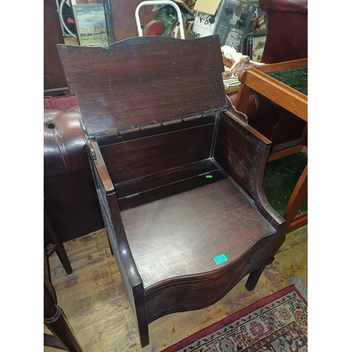 138 - Georgian Mahogany Bedside Stand