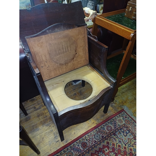 138 - Georgian Mahogany Bedside Stand