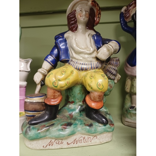 63 - Collection of Staffordshire Figural Groups