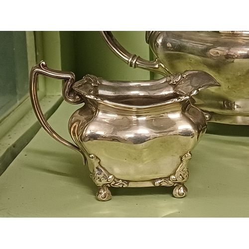 66 - Vintage Silver Plate 3 Piece Tea Set