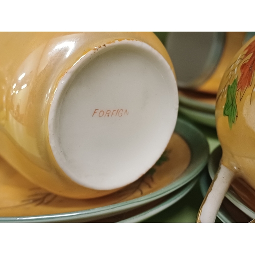 69 - Oriental 17 Piece Pottery Coffee Set and a 21 Piece Bone China Tea Set