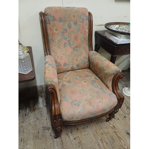 82 - Victorian Mahogany Gentleman's Armchair