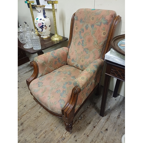 82 - Victorian Mahogany Gentleman's Armchair