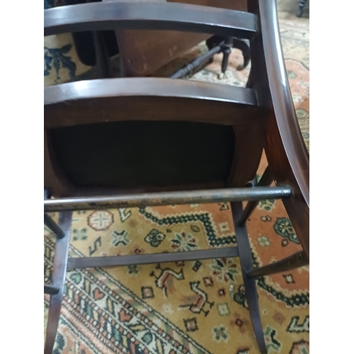 91 - Edwardian Inlaid Mahogany Low Armchair