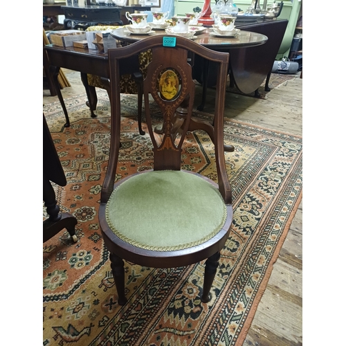 98 - Edwardian Inlaid Mahogany Nursery Chair
