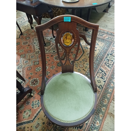 98 - Edwardian Inlaid Mahogany Nursery Chair