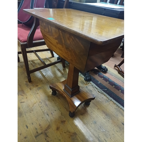 184 - Victorian Mahogany Occasional Table (with storage) - This was originally the base of a Tea Poy