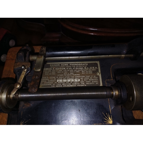 165 - Edison Home Phonograph Machine (no horn)