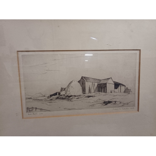 180 - Two Black and White Prints - One Signed Robertson and dated 1928