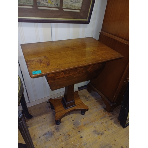 184 - Victorian Mahogany Occasional Table (with storage) - This was originally the base of a Tea Poy