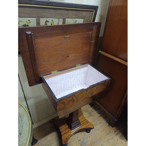 184 - Victorian Mahogany Occasional Table (with storage) - This was originally the base of a Tea Poy