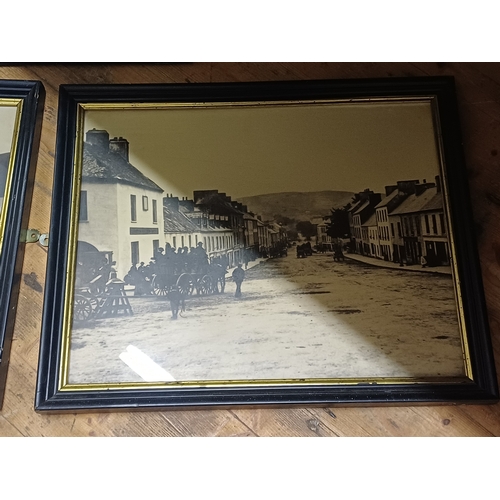186 - Set of 3 Framed Black and White Prints of Kenmare, Co. Kerry