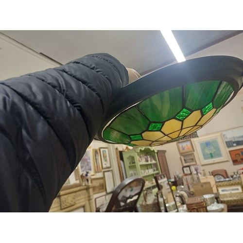 202 - Pair of Green Tiffany Style Ceiling Light Shades