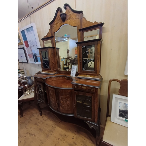 216 - Victorian Inlaid Rosewood Chiffonier