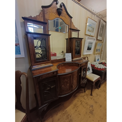 216 - Victorian Inlaid Rosewood Chiffonier