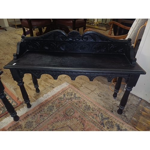 224 - Pair of Edwardian Oak Hall Benchs (91cm x 28cm x 54cm)