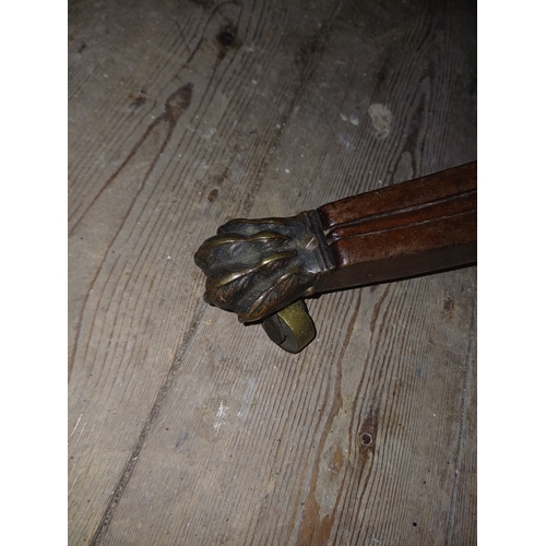 256 - 19th Century Mahogany Games Table on turned Colum with 4 splayed Legs