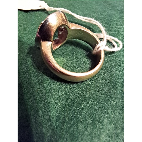 231 - 18 Carat Gold Emerald and Diamond Ring. Size P