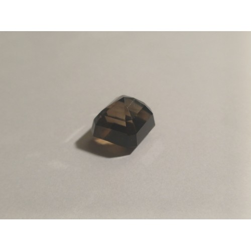 147 - Natural Smokey Quartz, 16.20 carats.  Rectangular Cut. GLI Cert