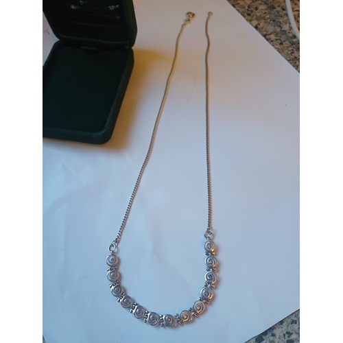 155 - Celtic Art Silver & Pewter Necklace