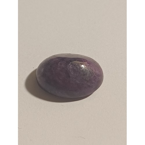 227 - Natural Oval Cabochon Ruby Gemstone. 17.56 ct.  IGI & I Report