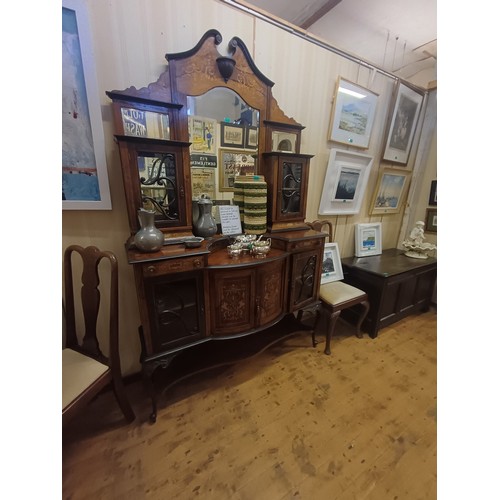 216 - Victorian Inlaid Rosewood Chiffonier