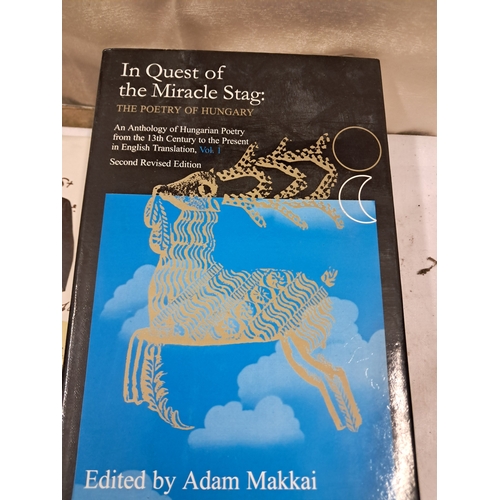128 - Irish Literature and Poetry interest together with a large volume of Hungarian Poetry (9)