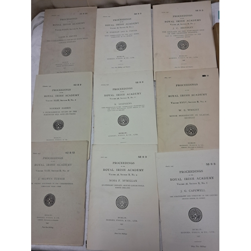 163 - Proceeding of The Royal Irish Academy (9 reports) and 2 Irish Manuscript Commission Publications
