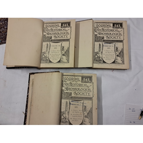 69 - Journal of The Cork Historical and Archeological Society - 1892 Vol. 1, 1893 Vol. 2 and 1894 Vol. 3 ... 
