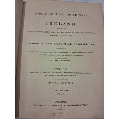 78 - Lewis's Topographical Dictionary of Ireland - 2 Vols. Second Edition
