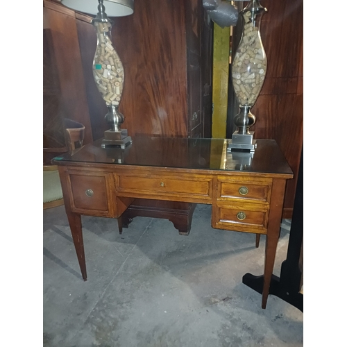 19 - Mahogany Side Table or Dressing Table with an assortment of Drawers