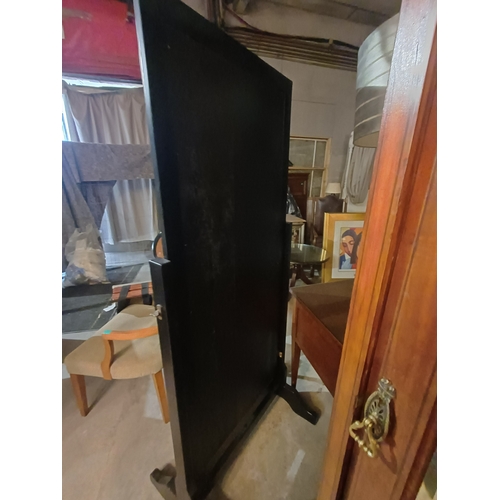 21 - Large Floor Standing Cheval Mirror (Black Frame)