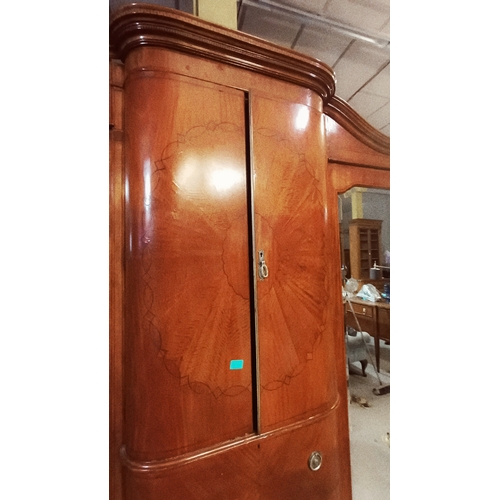 22 - Most Impressive Satinwood Breakfront Compendium Wardrobe