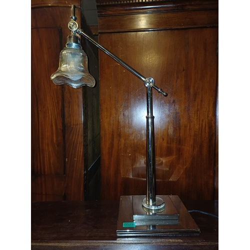 28 - Chrome Adjustable Table Lamp