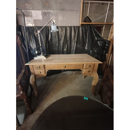 4 - Limed Oak Writing Desk or Side Table