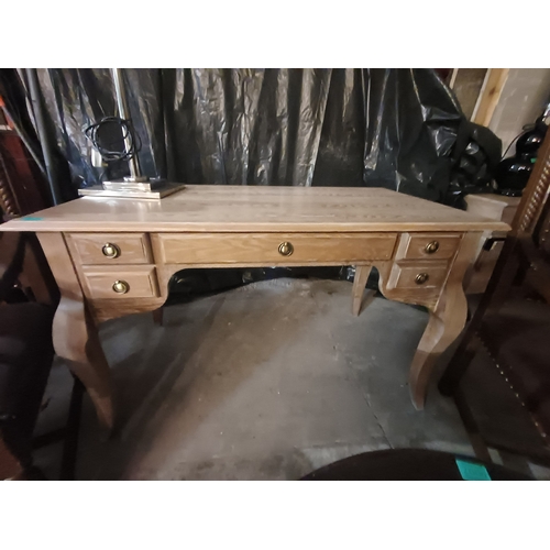 4 - Limed Oak Writing Desk or Side Table