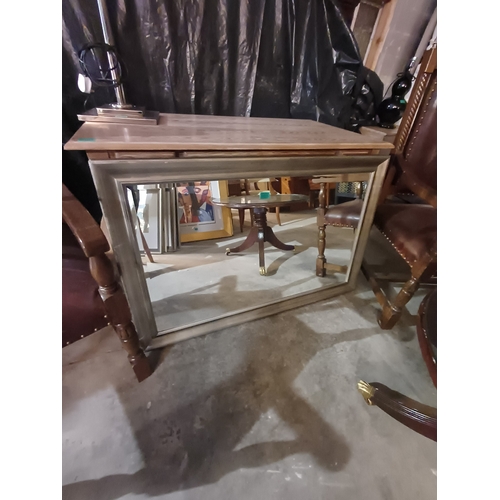 5 - Rectangular Silver Frame Mirror (73cm x 113cm)