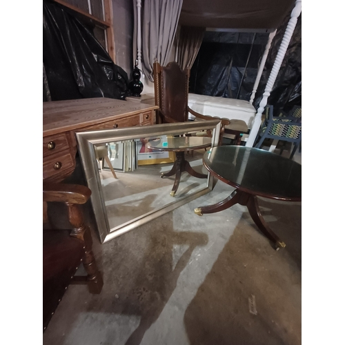 5 - Rectangular Silver Frame Mirror (73cm x 113cm)