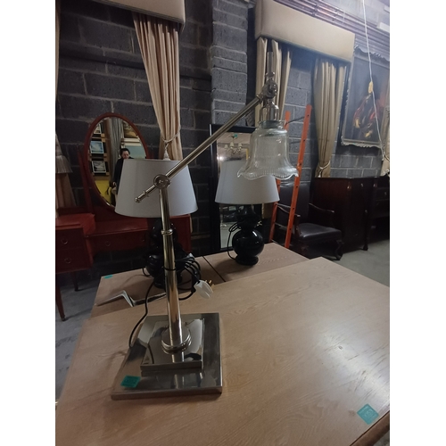 52 - Chrome Adjustable Table Lamp
